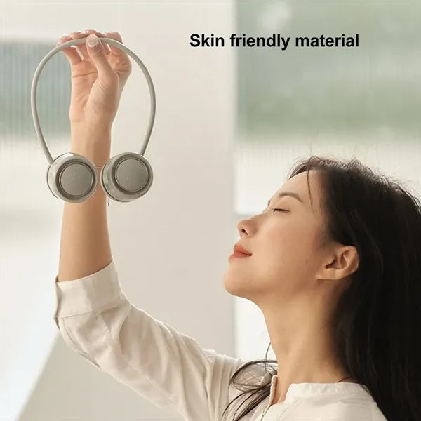 Lightweight Rechargeable Quiet 3 Speeds Neck Wrap Mini Fan