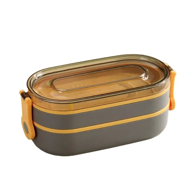 3-Layer Leakproof Secure Buckles Lunch Box Utensil Included