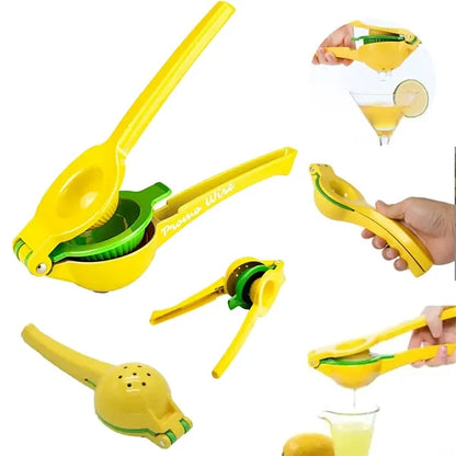 2-in-1 Ergonomic Grip Metal Lemon Juicer with Seed Filter