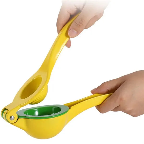 2-in-1 Ergonomic Grip Metal Lemon Juicer with Seed Filter