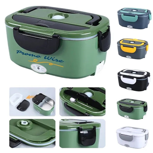 2-in-1 Portable Self-Heating Leakproof Electric Lunch Box