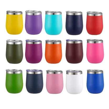 12 Oz Custom Stainless Steel Wine Tumblers