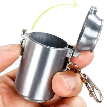 Creative Keychain Metal Outdoor Pocket Ashtray with Lid