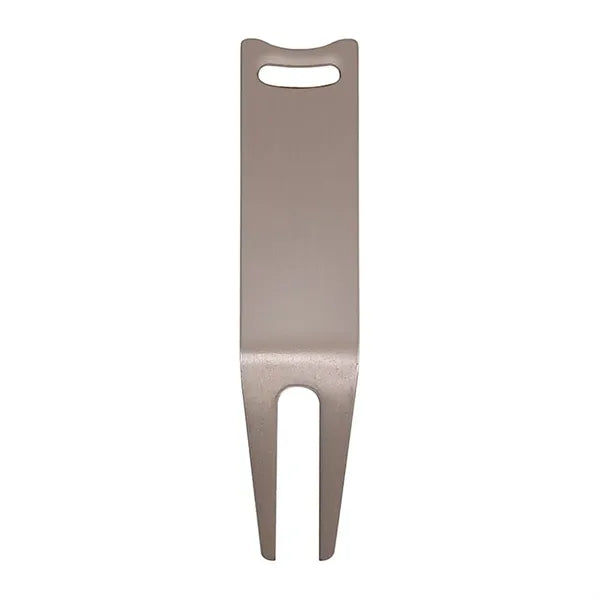 Compact Durable Iron Golf Green Fork with Keychain Hole