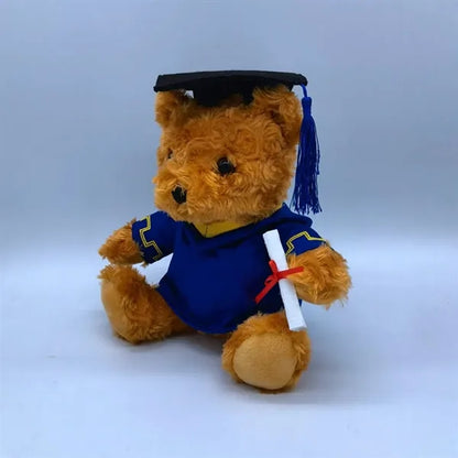 10" Soft Comfortable Plush Cap Gown Graduation Teddy Bear