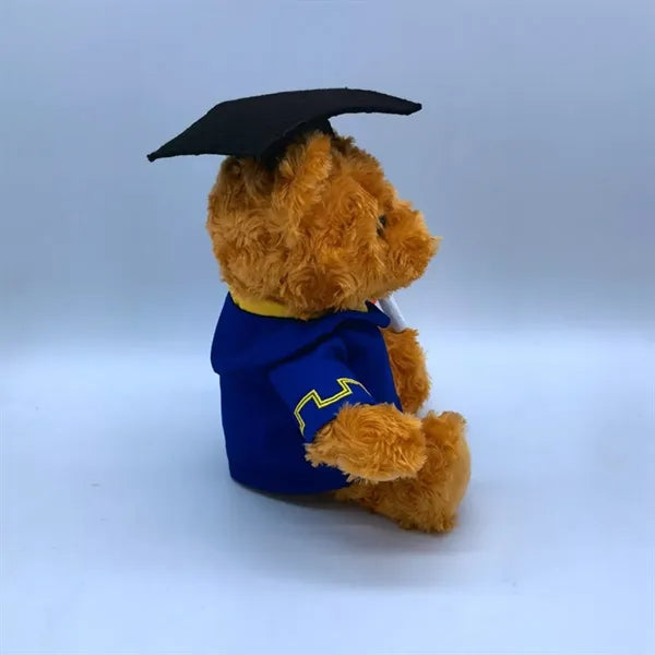 10" Soft Comfortable Plush Cap Gown Graduation Teddy Bear