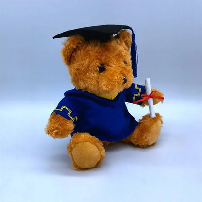 10" Soft Comfortable Plush Cap Gown Graduation Teddy Bear