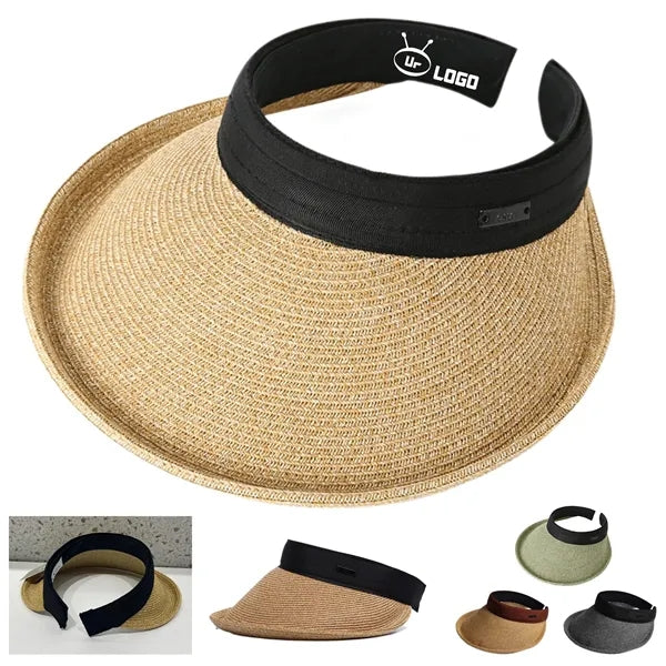 Women's Wide Brim Sun Protective Straw Hat
