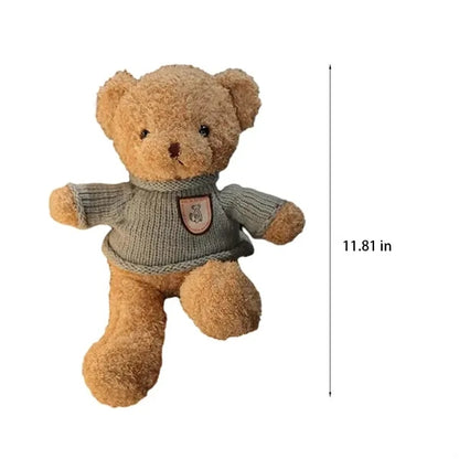 Realistic Removable Outfit Soft Plush Bear Stuffed Animal