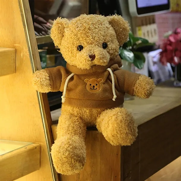 Realistic Removable Outfit Soft Plush Bear Stuffed Animal
