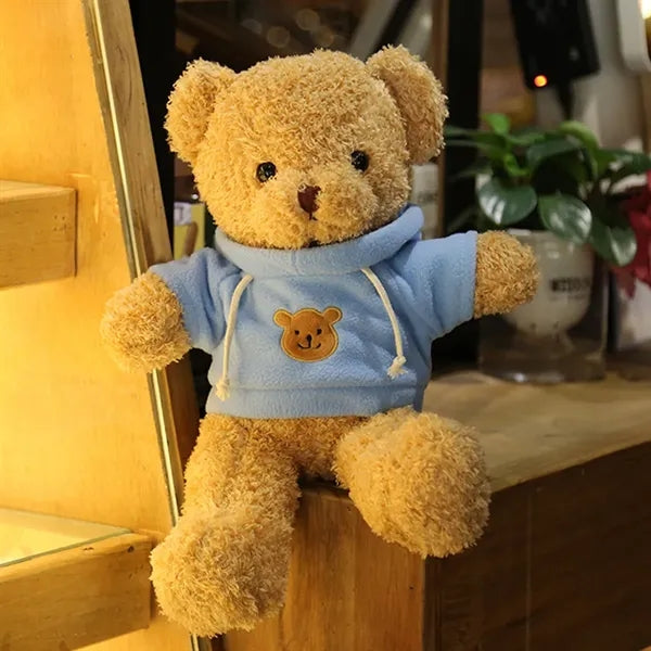 Realistic Removable Outfit Soft Plush Bear Stuffed Animal