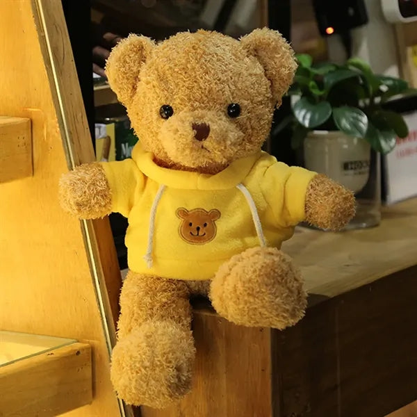 Realistic Removable Outfit Soft Plush Bear Stuffed Animal