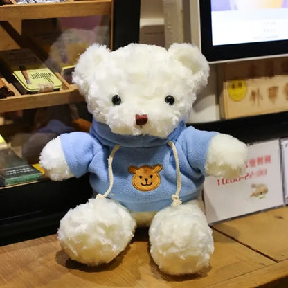 Realistic Removable Outfit Soft Plush Bear Stuffed Animal