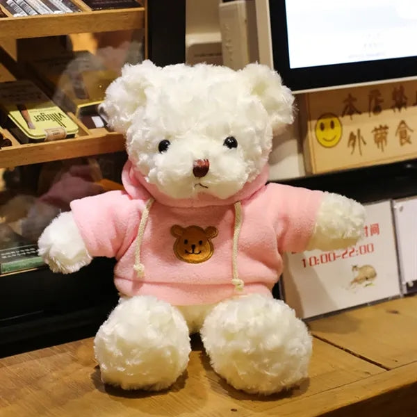 Realistic Removable Outfit Soft Plush Bear Stuffed Animal