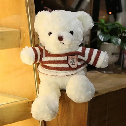Realistic Removable Outfit Soft Plush Bear Stuffed Animal