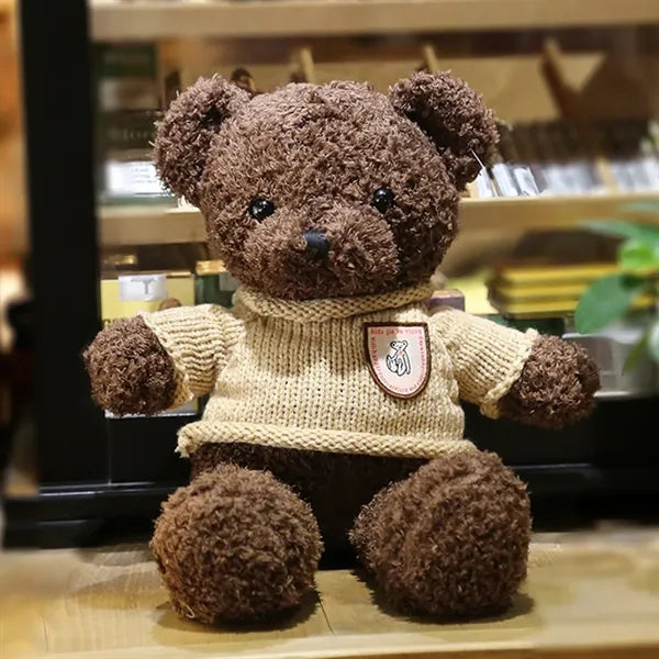 Realistic Removable Outfit Soft Plush Bear Stuffed Animal