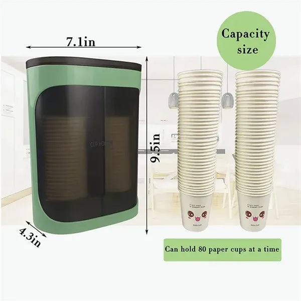 Double Tube Cup Dispenser for Bathroom