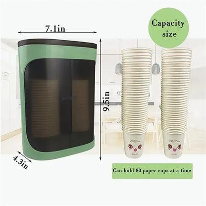 Double Tube Cup Dispenser for Bathroom