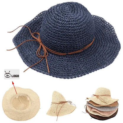 Women's Wide Brim UV Protective Straw Hat