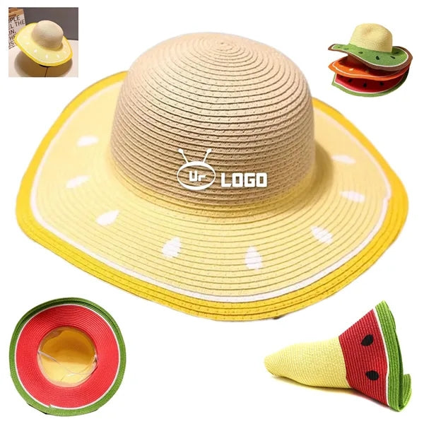 Women's Summer Watermelon Sun Protective Straw Hat