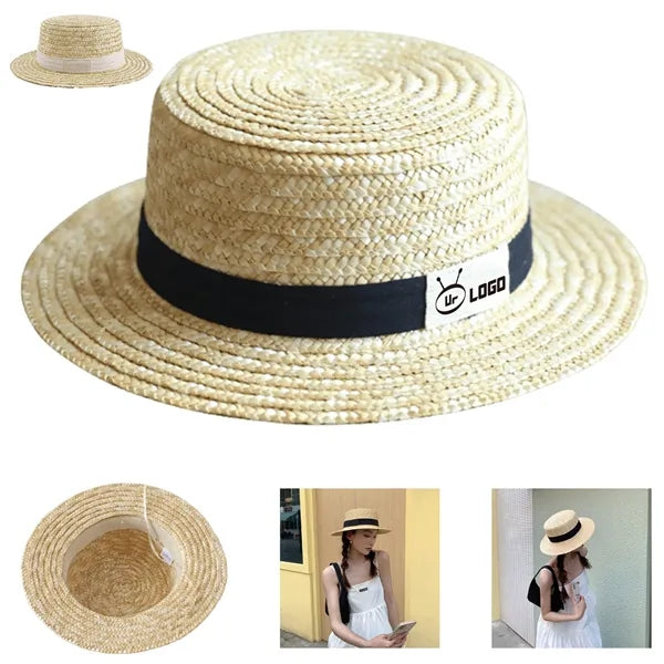 Adults' Beach Sun Protective Straw Hat