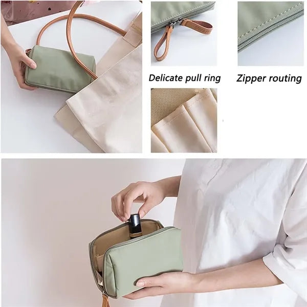 Durable Waterproof Multi-Compartment Cosmetic Organizer