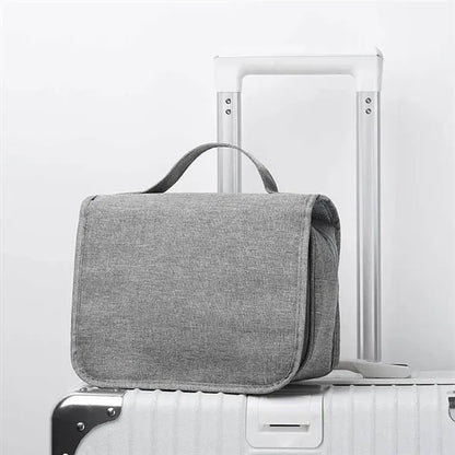 Foldable Waterproof Hanging Toiletry Bag with Hook