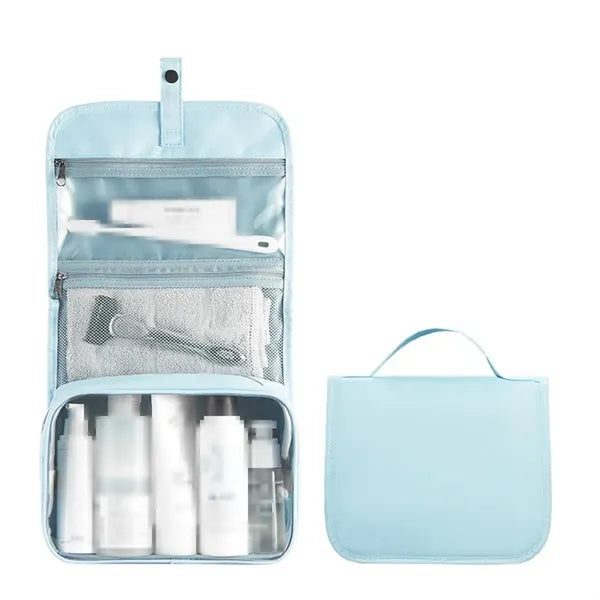 Foldable Waterproof Hanging Toiletry Bag with Hook