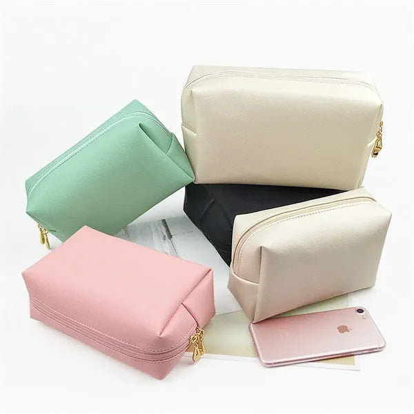 Waterproof Compact  Multi-Compartment PU Cosmetic Pouch