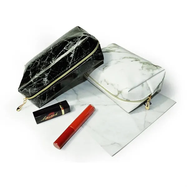 Waterproof Compact  Multi-Compartment PU Cosmetic Pouch