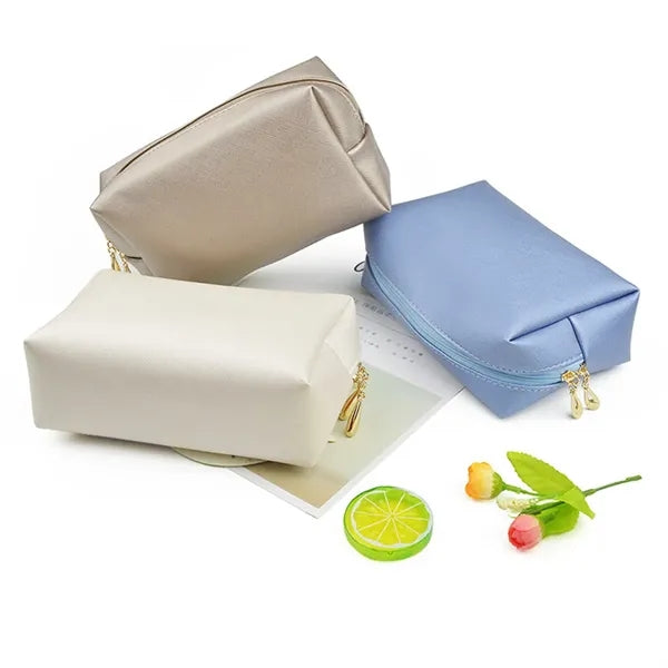 Waterproof Compact  Multi-Compartment PU Cosmetic Pouch