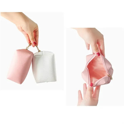 Waterproof Compact  Multi-Compartment PU Cosmetic Pouch