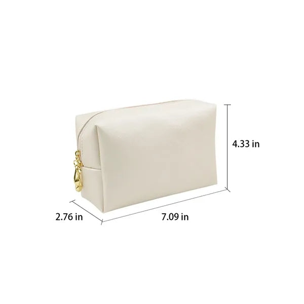 Waterproof Compact  Multi-Compartment PU Cosmetic Pouch