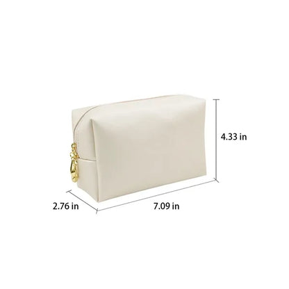 Waterproof Compact  Multi-Compartment PU Cosmetic Pouch