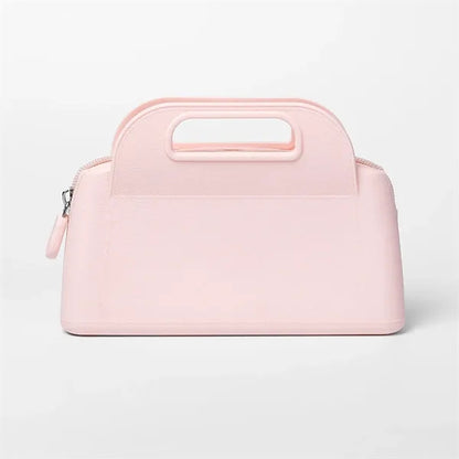 Lightweight Waterproof Silicone Makeup Pouch Carry Handle