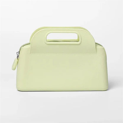 Lightweight Waterproof Silicone Makeup Pouch Carry Handle