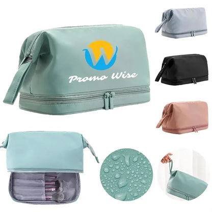 Dual Compartment Durable Dustproof Waterproof Makeup Bag