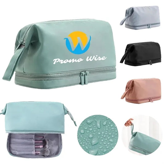 Dual Compartment Durable Dustproof Waterproof Makeup Bag