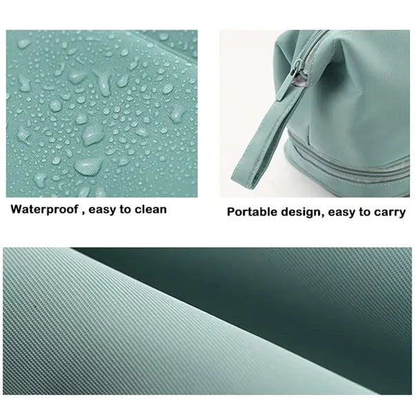 Dual Compartment Durable Dustproof Waterproof Makeup Bag