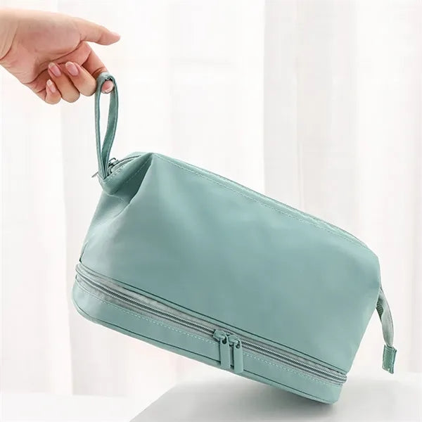 Dual Compartment Durable Dustproof Waterproof Makeup Bag