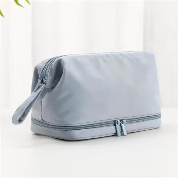 Dual Compartment Durable Dustproof Waterproof Makeup Bag