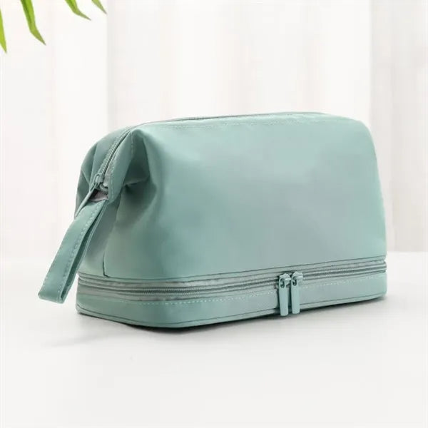 Dual Compartment Durable Dustproof Waterproof Makeup Bag