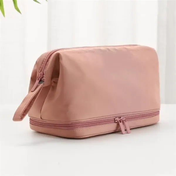 Dual Compartment Durable Dustproof Waterproof Makeup Bag