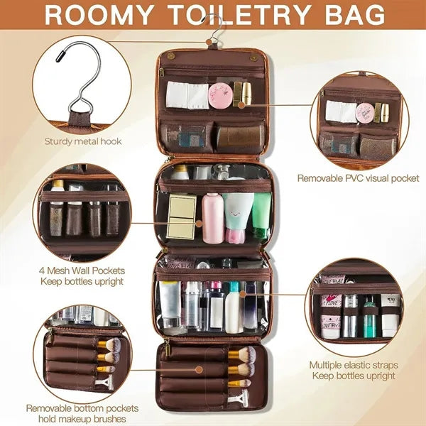 3-in-1 Multi-Compartment Detachable Waterproof Toiletry Bag