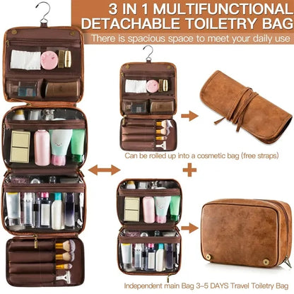 3-in-1 Multi-Compartment Detachable Waterproof Toiletry Bag