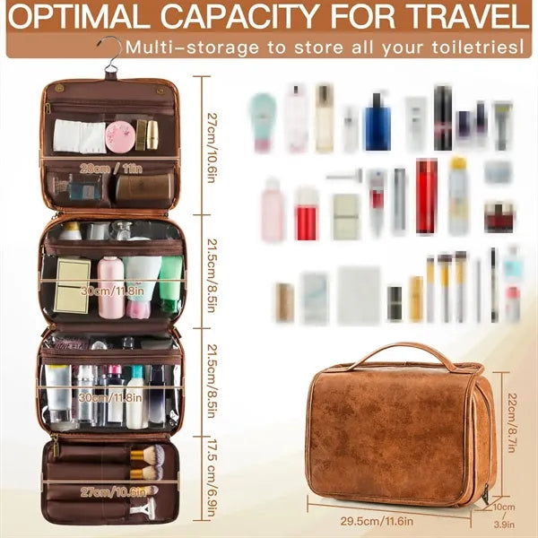 3-in-1 Multi-Compartment Detachable Waterproof Toiletry Bag