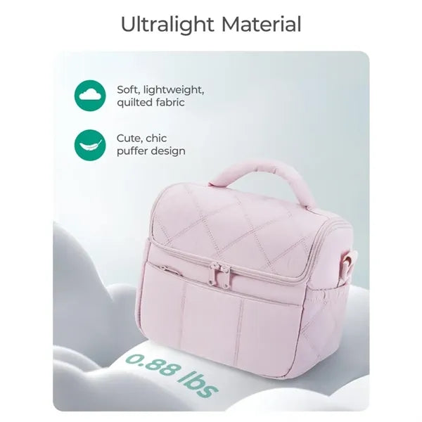 Leakproof Multi-Pocket Insulated Lunch Tote Adjustable Strap