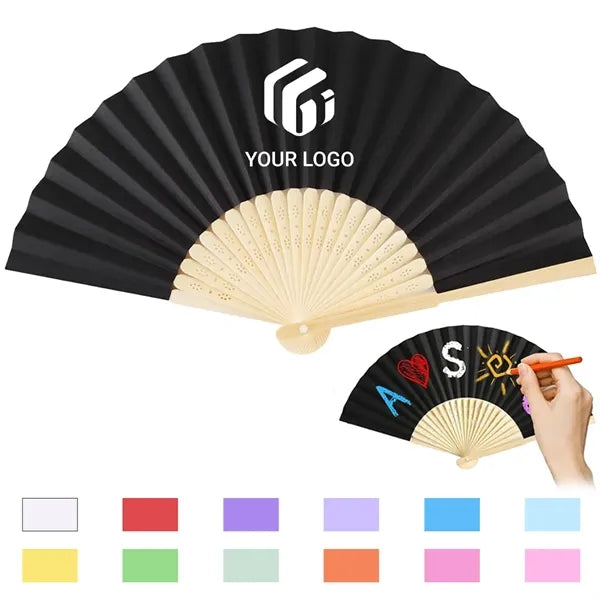 Wedding party home decor DIY gift folding paper hand fan