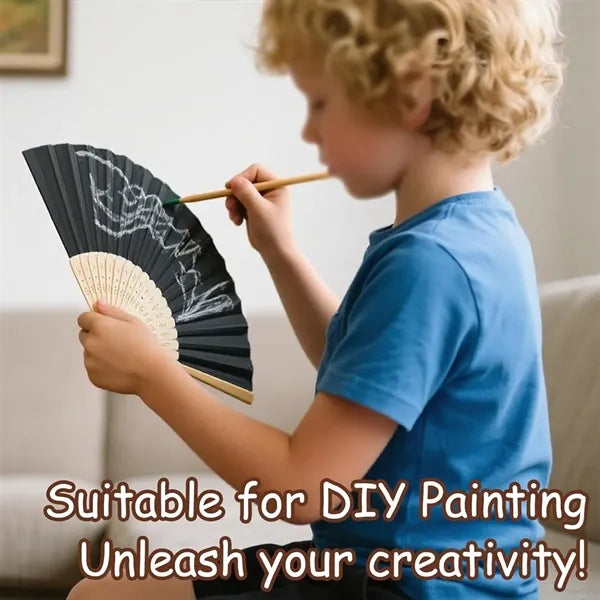 Wedding party home decor DIY gift folding paper hand fan