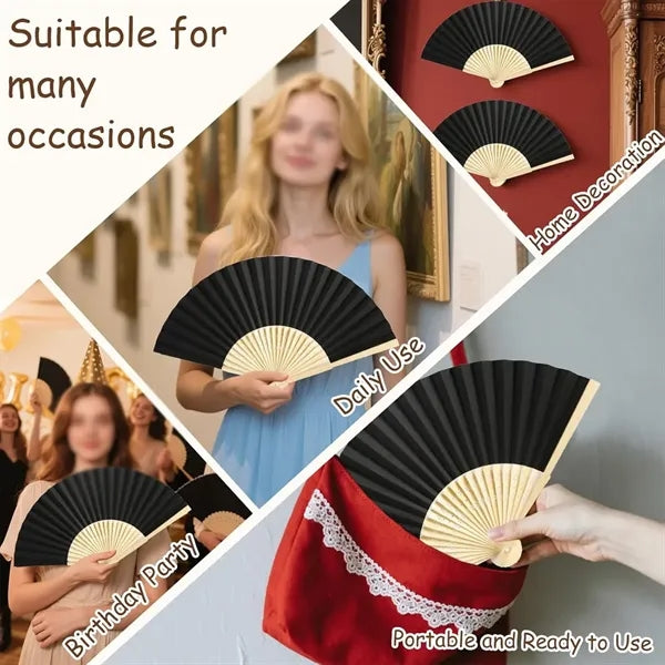 Wedding party home decor DIY gift folding paper hand fan